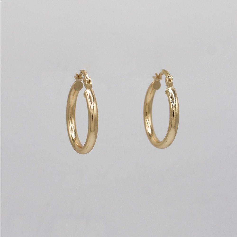 Classic Gold Plated Small Hoops